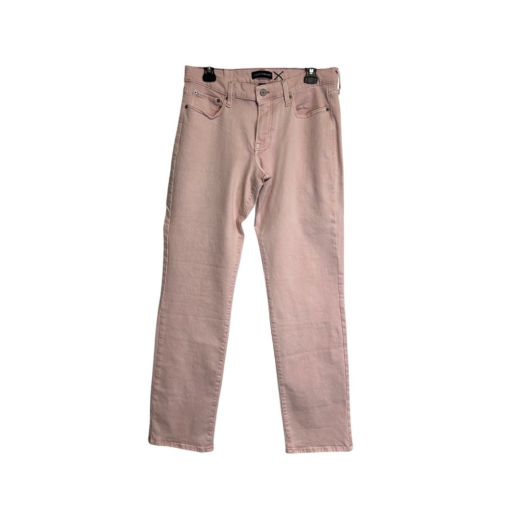 Lucky Brand Women's Pink Mid Rise Stright Pants Size 10